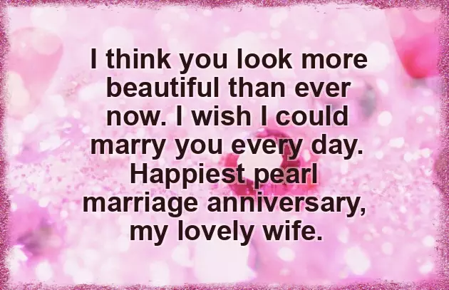 Pearl Wedding Anniversary Pearl Wedding Anniversary