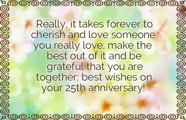 25Th Wedding Anniversary Wishes For Parents From Daughter