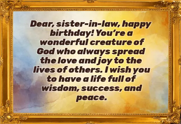 Wishes For Birthday Sister In Law