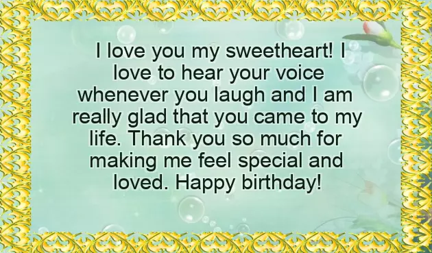 Happy Birthday Wishes To My Lover