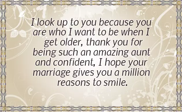 Wedding Wishes For Aunt