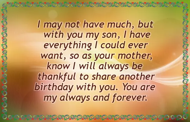 Birthday Verses For Son From Mom Birthday Verses For Son From Mom