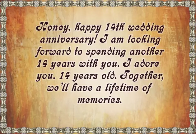 14Th Wedding Anniversary Wishes To Wife 14Th Wedding Anniversary Wishes To Wife
