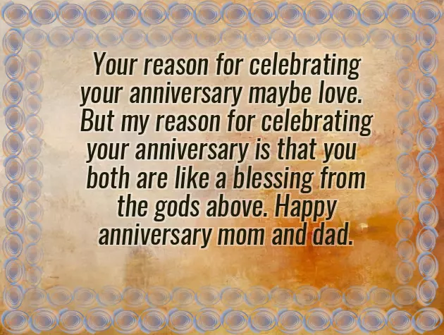 Happy Anniversary Mum Dad