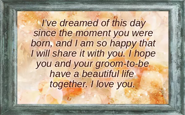 Saying Congratulations To A Bride