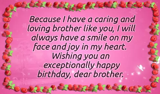 Happy Birthday Short Wishes For Brother