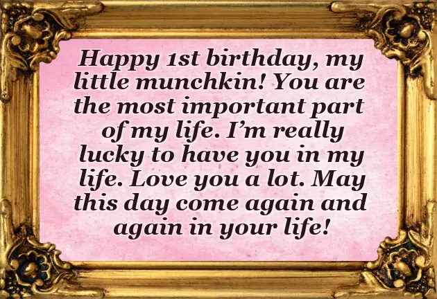 Best Wishes For First Birthday Baby Girl