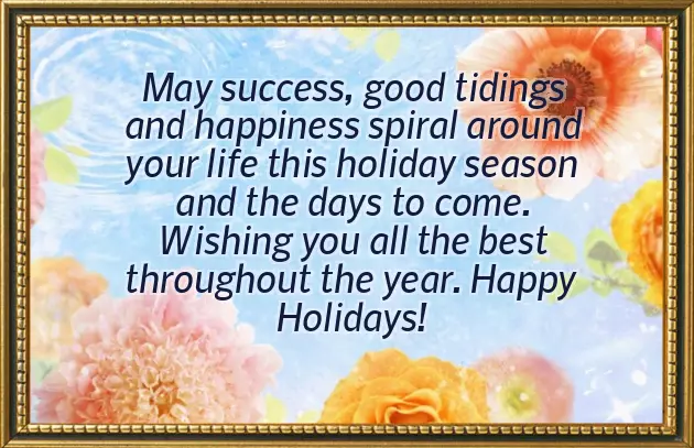 Merry Christmas And Happy Holidays Wishes