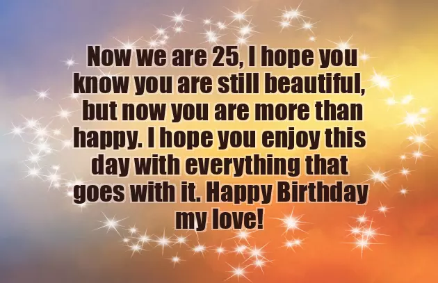 25Th Birthday Quotes For Him