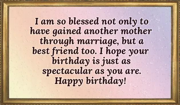 Birthday Text For Mother In Law