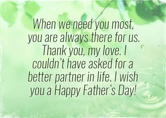Fathers Day Message To Your Husband