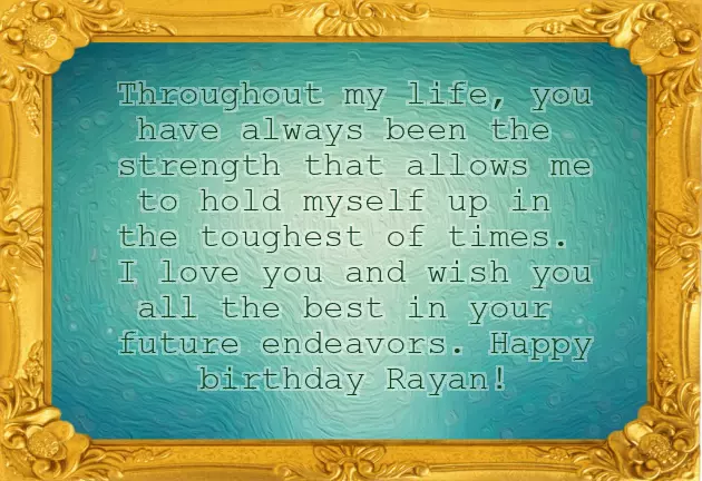 Happy Birthday To Rayan Happy Birthday To Rayan
