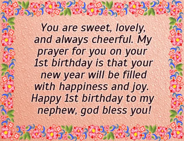 Birthday Wishes For Nephew On 1St Birthday Birthday Wishes For Nephew On 1St Birthday