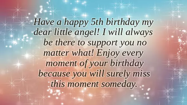 Happy Birthday Wishes For A 5 Year Old Boy