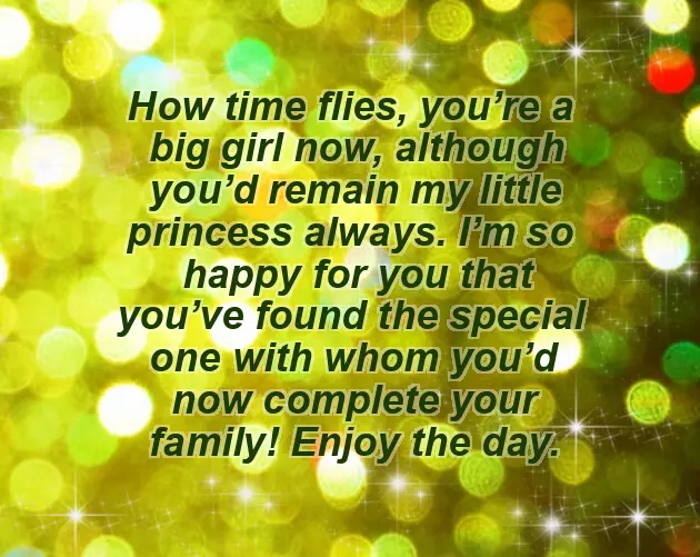 Special Words To My Daughter On Her Wedding Day