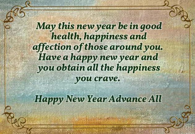 Wish You A Happy New Year In Advance Wish You A Happy New Year In Advance