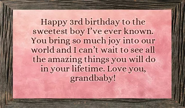 Happy 3Rd Birthday Wishes