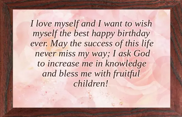 Happy Birthday To Me Message