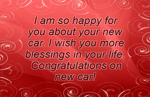 Congratulations For A New Car