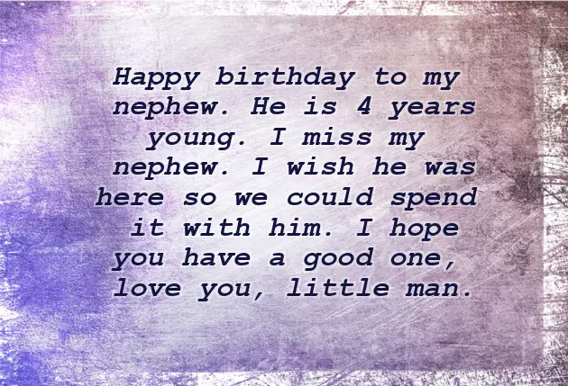 Happy 4Th Birthday Nephew Quotes