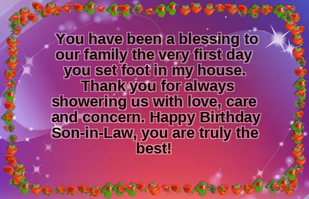 Happy Birthday Quotes To Son In Law Happy Birthday Quotes To Son In Law