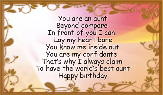 Birthday Wishes For Elderly Aunt