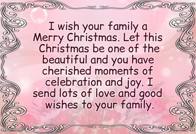 Family Christmas Wishes