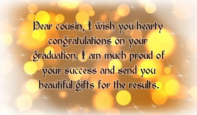 Congratulations Cousin On Your Graduation