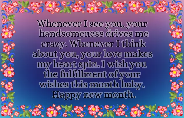 Lovely New Month Message Lovely New Month Message
