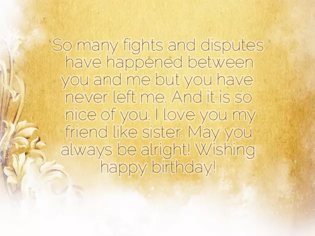 Birthday Message To Friend Like Sister Birthday Message To Friend Like Sister
