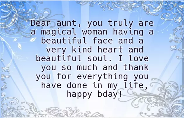 Special Aunt Birthday