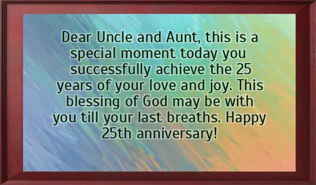 25Th Wedding Anniversary Wishes For Parents From Daughter