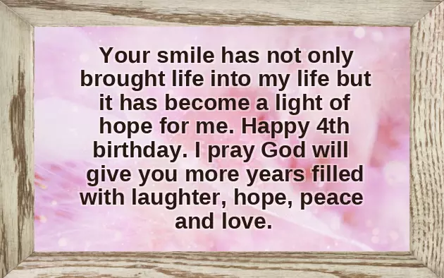 Granddaughter 4Th Birthday Wishes