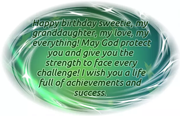Birthday Wishes From Grandmother To Granddaughter