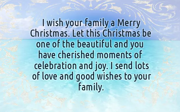 Merry Christmas Sister And Family