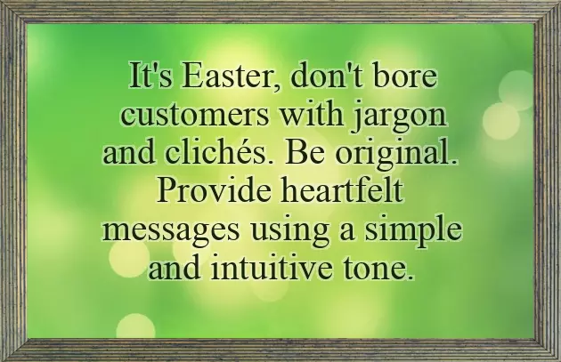 Easter Goodwill Message Easter Goodwill Message