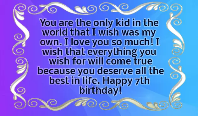 7 Year Old Daughter Birthday Quotes