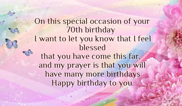 Birthday Wishes For 70Th Birthday Wishes For 70Th