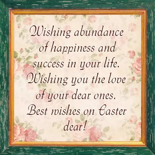 Wishing You All A Very Happy Easter