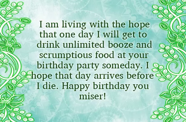 Happy Birthday Sarcastic Friend