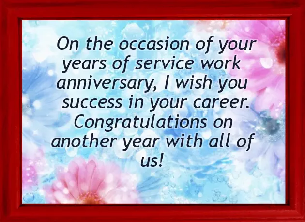Congratulations Years Of Service