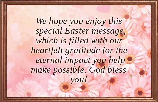 Heartfelt Easter Message Heartfelt Easter Message