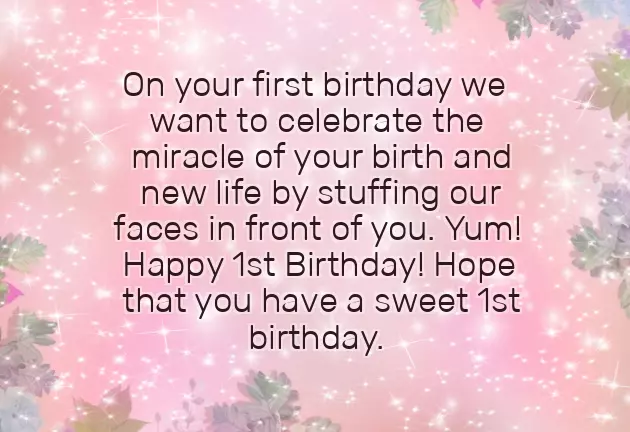 One Year Baby Birthday Wishes