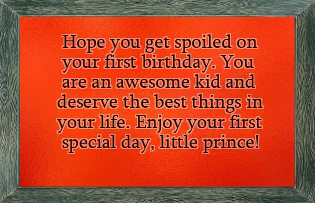 Birthday Wish For My Little Boy