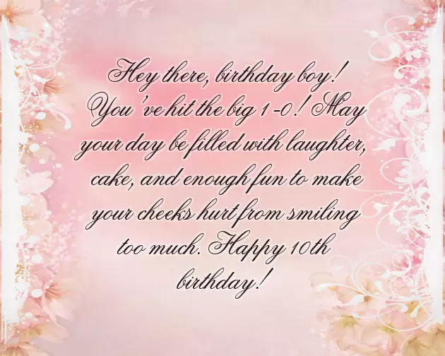 Happy 10Th Birthday Son Happy 10Th Birthday Son