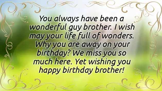 Birthday Msg For Brother