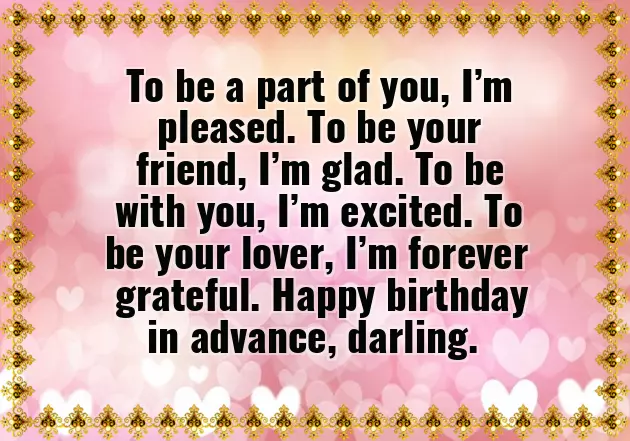 Advance Happy Birthday Quotes For Lover Advance Happy Birthday Quotes For Lover