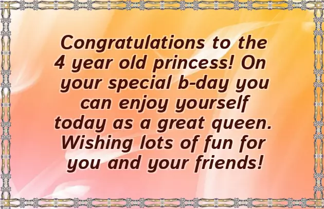 Happy Birthday 4 Years Old Happy Birthday 4 Years Old