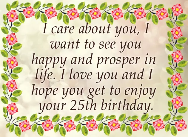 Birthday Wishes For Son 25 Years