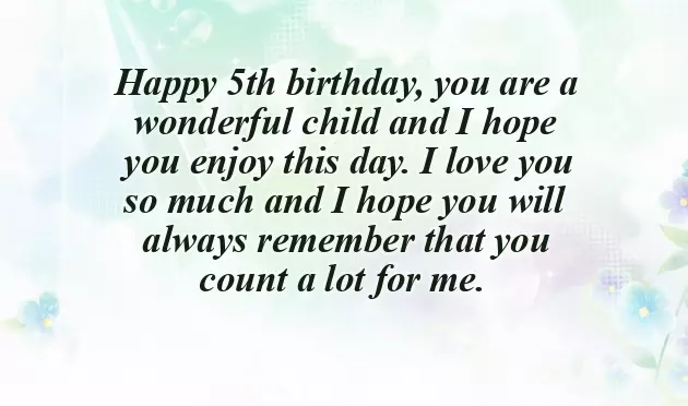 Happy Birthday Wishes For 5 Year Old Nephew